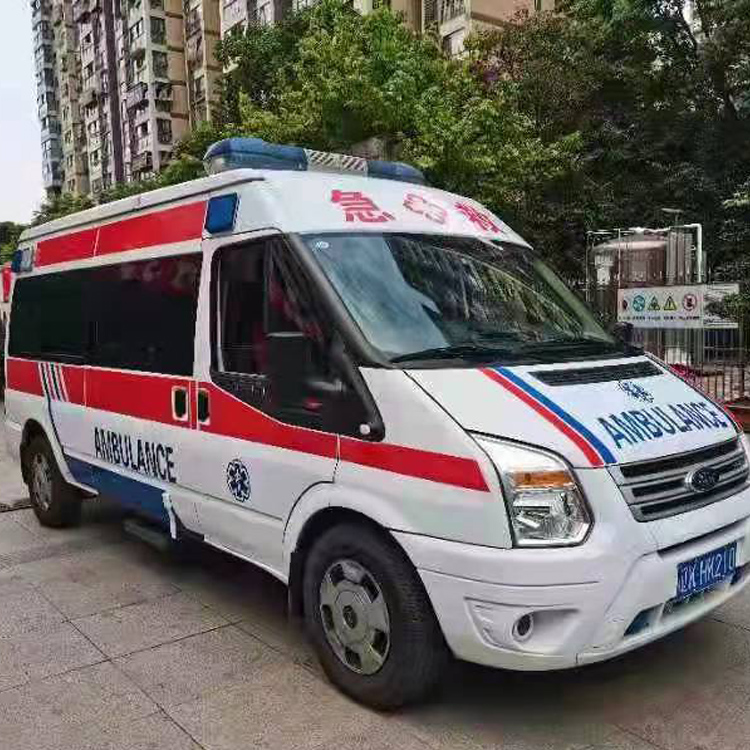 贺兰长途救护车护送病人返乡